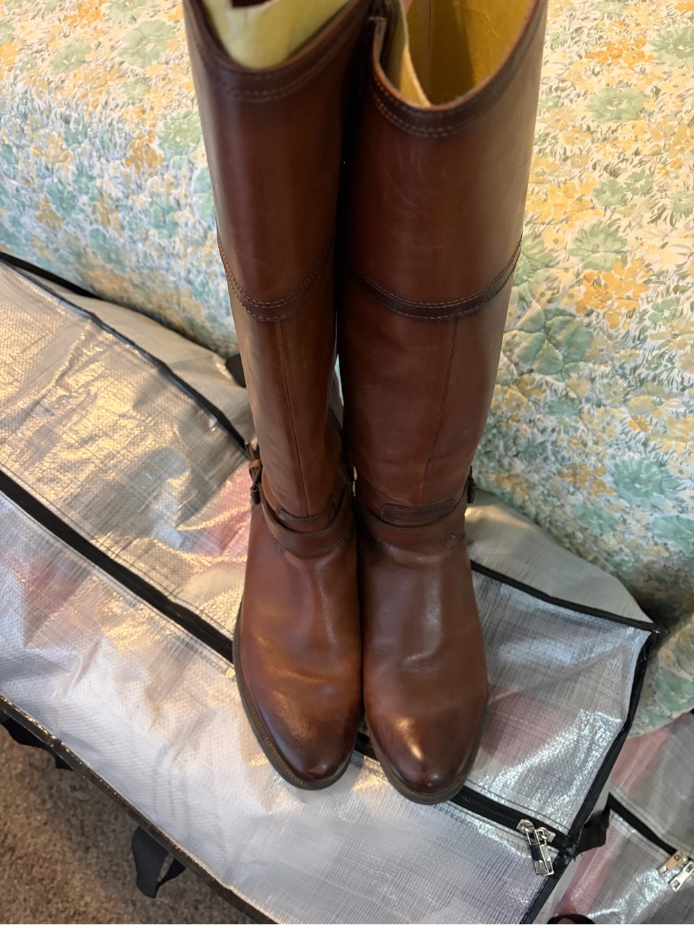 Bussola Senora Classic Brown Leather Knee-High Riding Boots